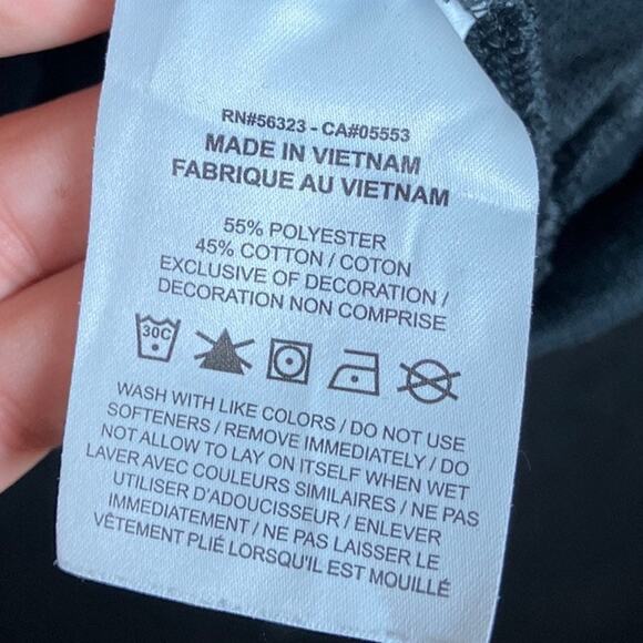 Nike Dri Fit Womens Sweater Black Crew Neck Criss Cross Open Back Cotton XXL - Picture 7 of 12